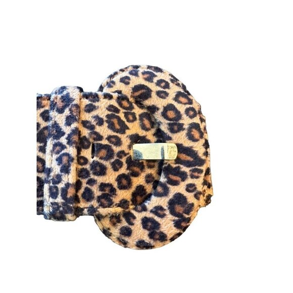 A.N.A. Black Adjustable Belt With Leopard Print Pouch One Size Fits All - Picture 3 of 4